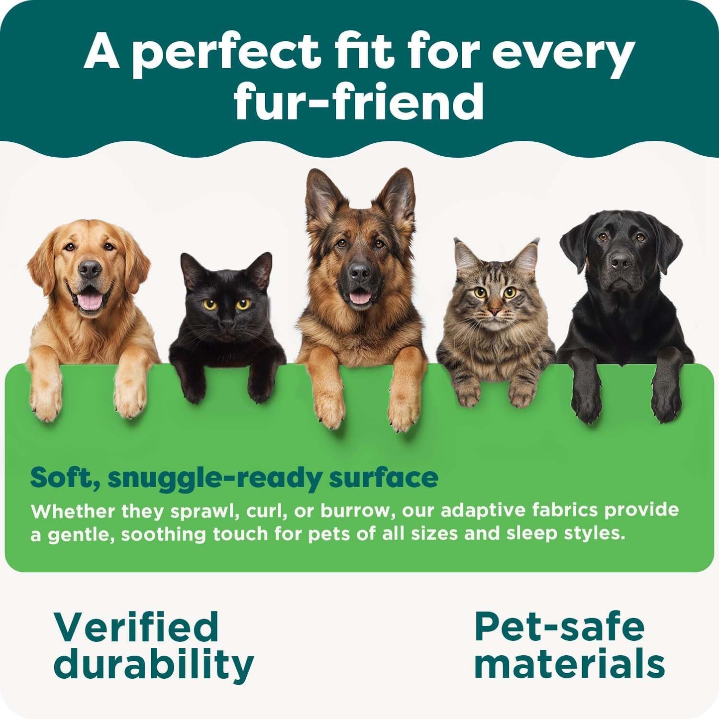 Memory Foam Dog Bed for Large Dogs W/ Removable Bolsters & Washable Cover, for Dogs up to 95 Lbs - Plush & Velvet Waves Perfect Comfort Sofa - Brownstone, Jumbo/Xl